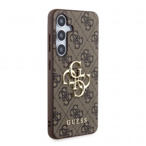 Guess PU 4G Metal Logo tok Samsung Galaxy S24+ Barna