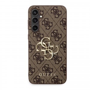 Guess PU 4G Metal Logo tok Samsung Galaxy S23 FE Brown