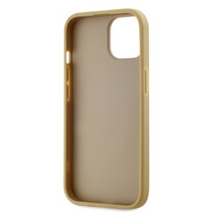 Karl Lagerfeld Wrinkled PU Signature Logo tok iPhone 14 Gold