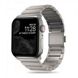 Tech-Protect SteelBand karkötő Apple Watch 4 / 5 / 6 / 7 / 8 / 9 / SE / Ultra 1 / 2 (42/44/45/49 mm) - titán