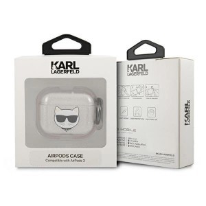 Karl Lagerfeld KLA3UCHGS AirPods 3 tok ezüst Glitter Choupette