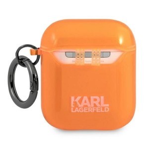 Karl Lagerfeld KLA2UCHFO AirPods tok narancssárga Choupette