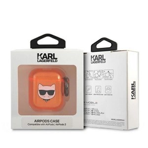 Karl Lagerfeld KLA2UCHFO AirPods tok narancssárga Choupette