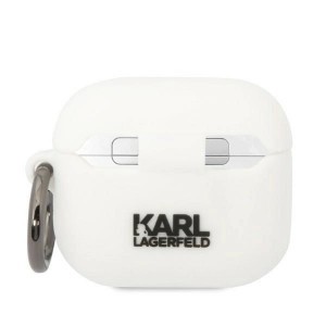 Karl Lagerfeld KLA3RUNCHH AirPods 3 tok fehér/fehér Szilikon Choupette Head 3D