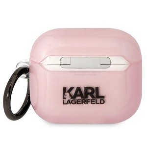 Karl Lagerfeld KLA3HNCHTCP Airpods 3 tok rózsaszín/rózsaszín Ikonik Choupette