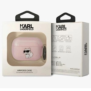 Karl Lagerfeld KLAPHNCHTCP Airpods Pro tok rózsaszín/choupette Ikonik