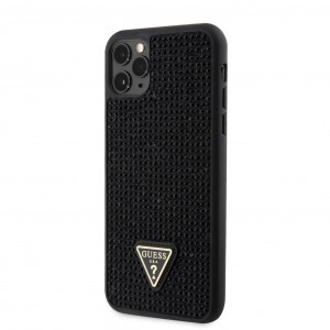 Guess Rhinestones Triangle Metal Logo iPhone 11 Pro Max tok