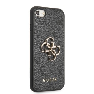 Guess PU 4G Metal Logo tok iPhone 7/8/SE2020/SE2022 szürke