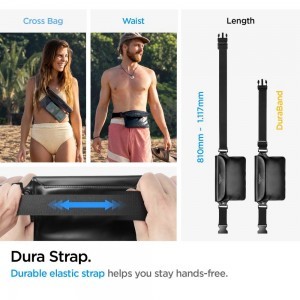 Spigen Aqua Shield A620 vízálló csípőtáska IPX8 - fekete-7