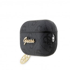 Guess 4G Script PC/PU Charm tok AirPods Pro 2 fekete