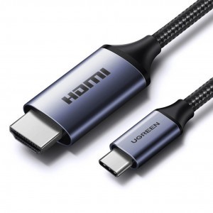 USB C - HDMI 2.1 8K 60Hz Kábel 1.5m Ugreen CM565 - Szürke