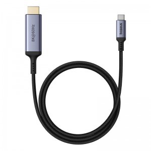 Baseus BS-OH064 8K 60Hz USB-C - HDMI kábel 1,5m - fekete