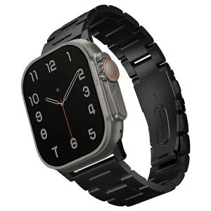 Uniq Osta Rozsdamentes Acélszíj Apple Watch 1/2/3/4/5/6/7/8/SE/SE2/Ultra 42/44/45/49mm - Fekete