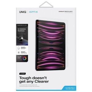 Uniq Optix Clear edzett üveg applikátorral Apple iPad Pro 11