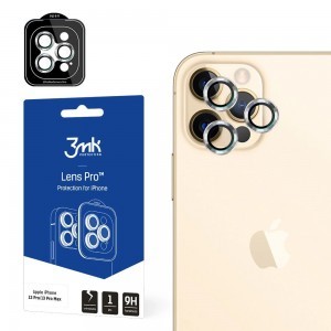 3MK Lens Protection Pro iPhone 12 Pro Max kameravédő kerettel 1 db üvegfólia