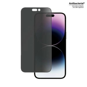 PanzerGlass Ultra-Wide Fit Antibacterial Privacy üvegfólia iPhone 14 Pro Max készülékhez