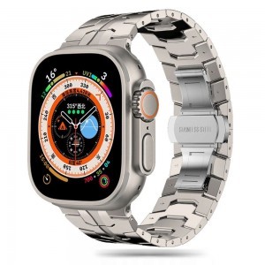 Tech-Protect Stainless Line karkötő Apple Watch 4 / 5 / 6 / 7 / 8 / 9 / SE / Ultra 1 / 2 (42/44/45/49 mm) - titánium