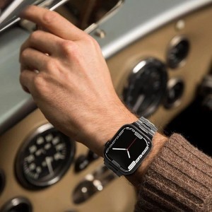 Tech-Protect Stainless Line karkötő Apple Watch 4 / 5 / 6 / 7 / 8 / 9 / SE / Ultra 1 / 2 (42/44/45/49 mm) - titánium