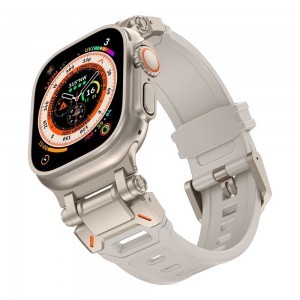 Tech-Protect Delta Pro szíj Apple Watch 4 / 5 / 6 / 7 / 8 / 9 / SE / Ultra 1 / 2 (42/44/45/49 mm) - bézs titánium