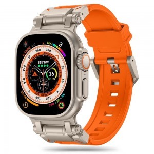 Tech-Protect Delta Pro szíj Apple Watch 4 / 5 / 6 / 7 / 8 / 9 / SE / Ultra 1 / 2 (42/44/45/49 mm) - Titán Narancs