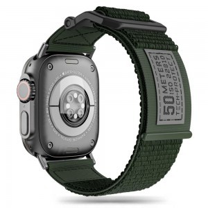 Tech-Protect Scout szíj Apple Watch 4 / 5 / 6 / 7 / 8 / 9 / SE / Ultra 1 / 2 (42/44/45/49 mm) - sötétzöld