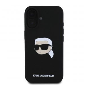 Karl Lagerfeld Liquid Silicone Karl Head MagSafe iPhone 16 tok,