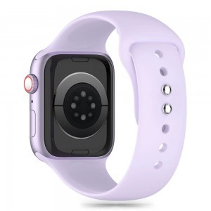 Tech-Protect Szilikon szíj Apple Watch 4 / 5 / 6 / 7 / 8 / 9 / SE / Ultra 1 / 2 (42 / 44 / 45 / 49 mm) - Lila