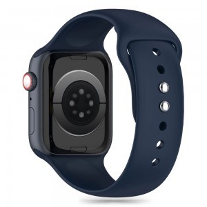 Tech-Protect Szilikon Szíj Apple Watch 4 / 5 / 6 / 7 / 8 / 9 / SE / Ultra 1 / 2 (42 / 44 / 45 / 49 mm) - Kék