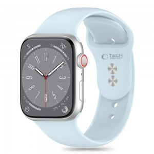 Tech-Protect Szilikonszíj Apple Watch 4 / 5 / 6 / 7 / 8 / 9 / SE (38 / 40 / 41 mm) - Kék