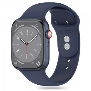 Tech-Protect Szilikon Szíj Apple Watch 4 / 5 / 6 / 7 / 8 / 9 / SE / Ultra 1 / 2 (42 / 44 / 45 / 49 mm) - Kék