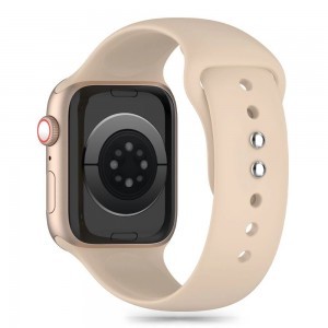 Tech-Protect Szilikon Szíj Apple Watch 4 / 5 / 6 / 7 / 8 / 9 / SE / Ultra 1 / 2 (42 / 44 / 45 / 49 mm) - Barna