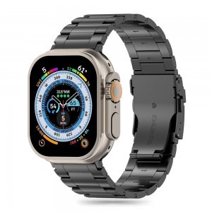 Tech-Protect Stainless Pro szíj Apple Watch 4 / 5 / 6 / 7 / 8 / 9 / SE / Ultra 1 / 2 (42 / 44 / 45 / 49 mm) - Fekete