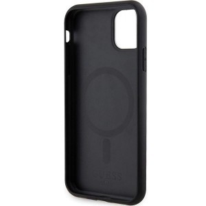 Guess GUHMN61PSAHMCK case for iPhone 11 - black Saffiano MagSafe