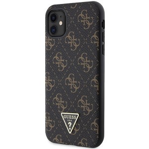 Original Case GUESS hardcase 4G Triangle Metal Logo GUHCN61PG4GPK iPhone 11 tok fekete