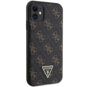 Original Case GUESS hardcase 4G Triangle Metal Logo GUHCN61PG4GPK iPhone 11 tok fekete