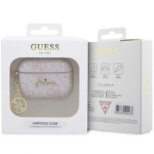 Original Case GUESS 4G Charm Collection GUAP2G4GSMP fliptok rózsaszín