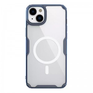 Nillkin Nature Pro Magnetic TPU tok iPhone 15 transparent-blue