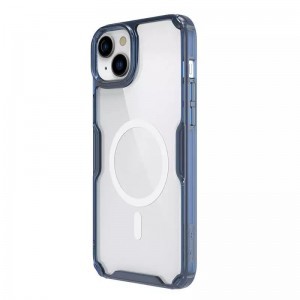 Nillkin Nature Pro Magnetic TPU tok iPhone 15 transparent-blue