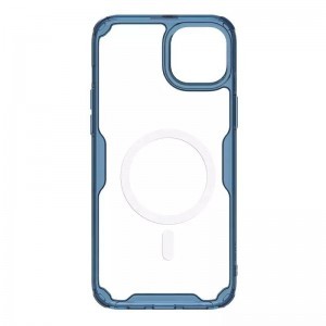 Nillkin Nature Pro Magnetic TPU tok iPhone 15 transparent-blue