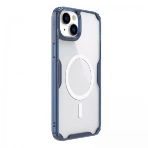 Nillkin Nature Pro Magnetic TPU tok iPhone 15 transparent-blue