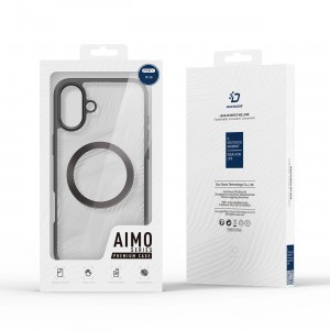 Dux Ducis Aimo Mag tok MagSafe-kel iPhone 16 - fekete