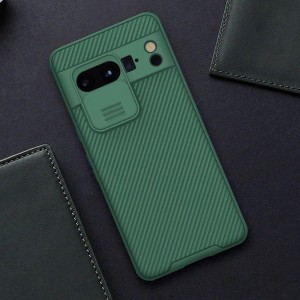 Nillkin CamShield Pro tok kamera fedéllel Google Pixel 8 Pro-hoz - Kék