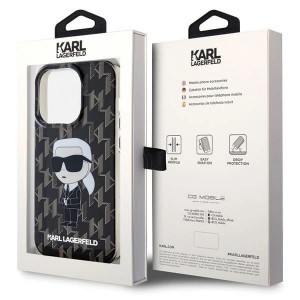 Karl Lagerfeld Monogram Ikonik tok iPhone 15 Pro - átlátszó