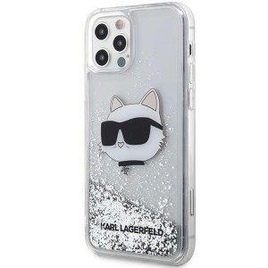 Karl Lagerfeld KLHCP12MLNHCCS iPhone 12/ 12 Pro 6.1" silver/silver hardcase Glitter Choupette Head