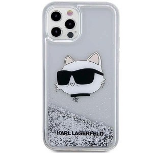 Karl Lagerfeld KLHCP12MLNHCCS iPhone 12/ 12 Pro 6.1" silver/silver hardcase Glitter Choupette Head