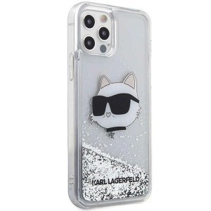 Karl Lagerfeld KLHCP12MLNHCCS iPhone 12/ 12 Pro 6.1" silver/silver hardcase Glitter Choupette Head