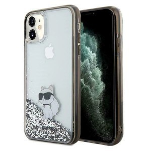 Karl Lagerfeld Liquid Glitter Choupette tok iPhone 11 - átlátszó