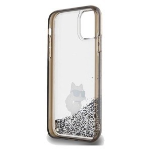 Karl Lagerfeld Liquid Glitter Choupette tok iPhone 11 - átlátszó