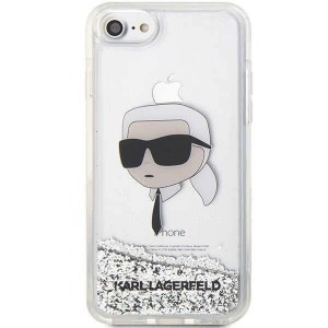 Karl Lagerfeld KLHCI8LNKHCH iPhone 7/8/SE 2020/2022 ezüst/ezüst kemény tok Glitter Karl Head