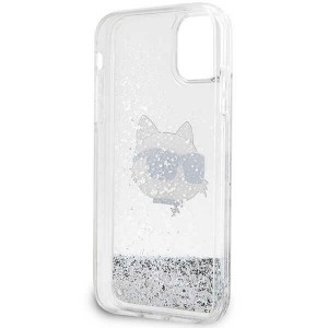 Karl Lagerfeld KLHCN61LNCHCS iPhone 11 ezüst/ezüst védőtök Glitter Choupette Head